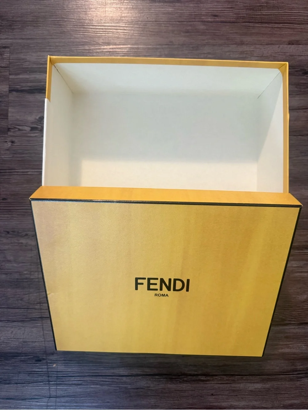 Fendi Yellow Box with Black Logo